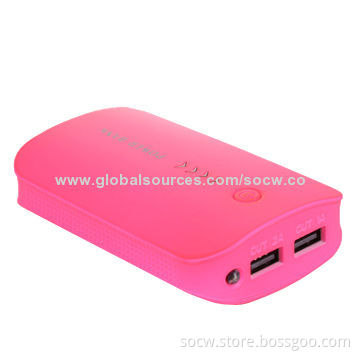 8,500mAh High-quality Portable Power Bank with Dual-USB Port